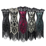 The Great Gatsby Prom Dresses Tassels Party Evening Dress Vintage Sequin Bead