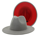 Walter White Fedora Two-Tone Woolen Hat Double-Sided Felt Hat Autumn and Winter Assorted Colors Retro
