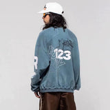 Rrr123 Sweatshirt Rivington ROI Rebis Loose round Neck Sweater Jerry Same Style