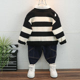 Toddler Boys Jackets Boys' Knitted Sweater Coat Spring and Autumn Clothing Children