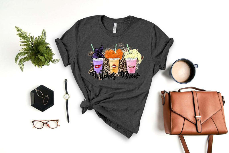 Halloween Costumes Halloween Witch Pumpkin Print round Neck T-shirt for Women