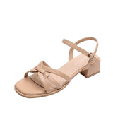 Nude Wide Fit Block Heels