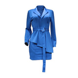 Women Blazar Pants Suit Women's Fall Winter Skirt Two-Piece Suit