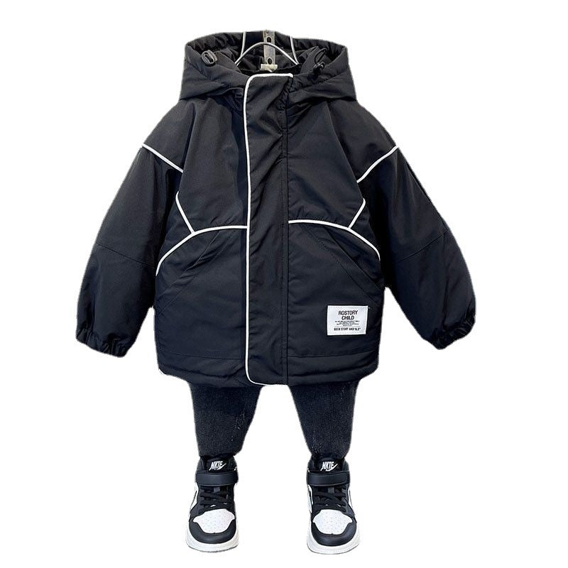 Boy Jacket Boys' Coat Spring and Autumn Children's Hoodie Jacket Autumn Shell Jacket Fried Street Fashionable