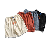 Man Summer Shorts Summer Retro Simple Letter Steel Seal Student Shorts