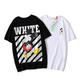 Spring/Summer OW Cartoon Mouse Print Unisex Loose ShortSleeved Tshirt Owt