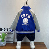 Toddler Boys Jackets Boys Autumn Clothing Baseball Uniform Jacket Children