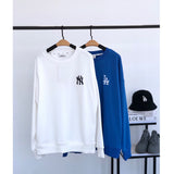 Yankees Spring round Neck Sweater Embroidered Back Mickey Mouse Print