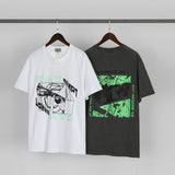 Cavempt Ce Life Cav @ Empt Fluorescent Green Letter Print Short-Sleeve T-shirt Short Sleeve Men and Women