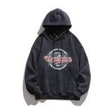 Man Fall Winter Outfis Winter Printed Hoodie Men's Unisex Style Loose Fleece-Lined Casual Hoodie
