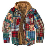 John Dutton Jacket Autumn and Winter Thickening Cotton-Padded Coat Printed Hooded Jacket
