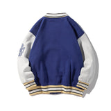 Letterman Jacket Outfit Senior Jackets Varsity Baseball Coat Retro Alphabet Jacket Men's Loose Casual