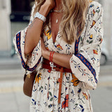 Women Bohemian Dress Women's Autumn and Winter Long Dress
