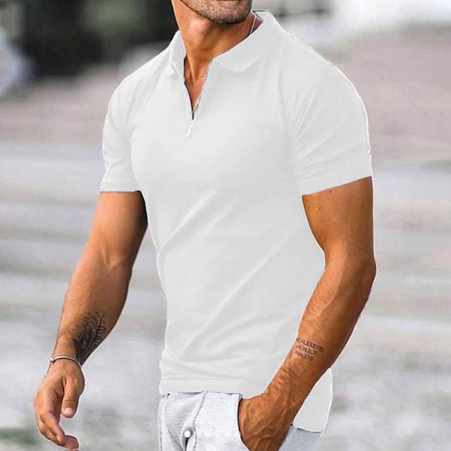 Polo Shirts Summer Men's Polo Shirt Short-Sleeved T-shirt