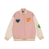Letterman Jacket Outfit Senior Jackets Varsity Baseball Coat Jacket Men's Loose Lapel Baseball Uniform Jacket