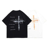 Men's T-shirt Short-Sleeved T-shirt Boys Summer Loose Half-Sleeved Cotton Printed Casual Couple's Tops T