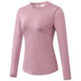 Moisture Wicking Shirts Women's Autumn and Winter Yoga Sports Elastic Running Exercise Workout Clothes