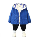 Toddler Boys Jackets Boy's Jacket Autumn Both Sides Wear Jacket Children
