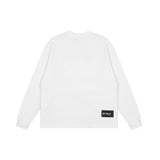 We11done Hoodie Graffiti Letters Gradient round Neck Pullover Men's Women's Pullover