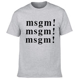 Msgn T Shirt round Neck Cotton Couple Wear