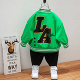 Toddler Boys Jackets Children's Baseball Uniform Spring and Autumn