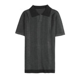 Men Polo Shirts Lapel Short Sleeve T-shirt