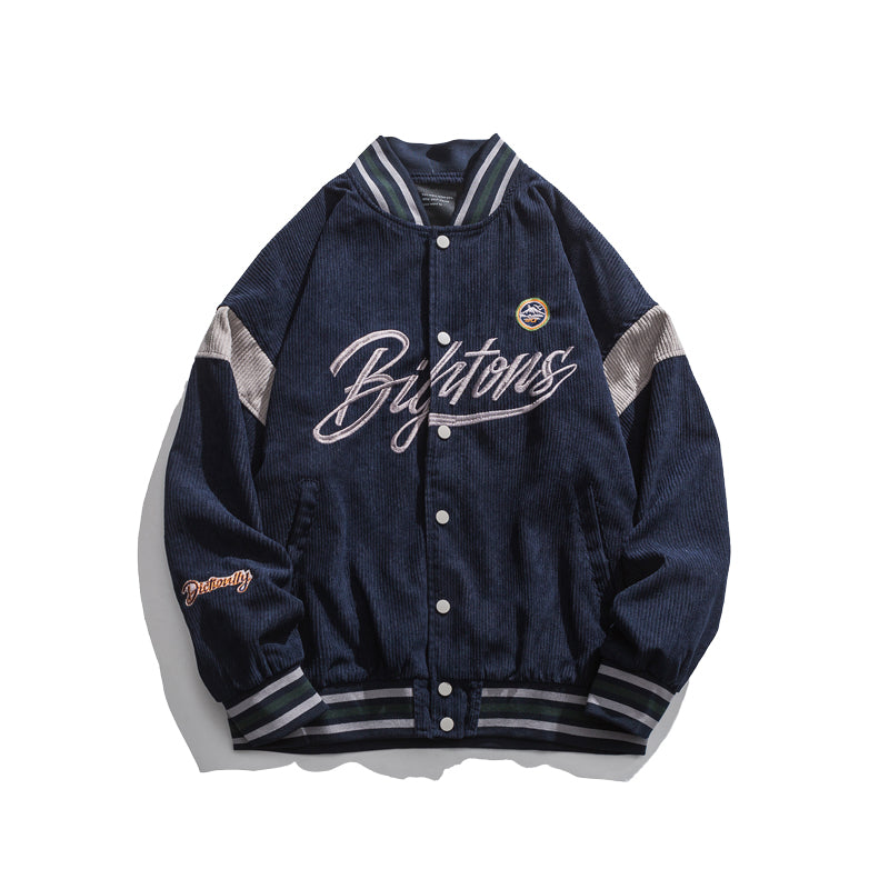 Letterman Jacket Outfit Senior Jackets Varsity Baseball Coat Jacket Men's Spring and Autumn Loose Casual Jacket Top