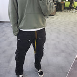 Rhude Pant Overalls Casual Button
