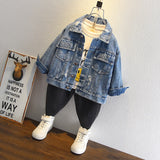 Toddler Boys Jackets Children's Denim Jacket Spring and Autumn