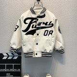 Toddler Boys Jackets Boy's Leather Jacket Coat Spring and Autumn Children