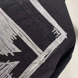 Off White Winter Coat Autumn and Winter Square Arrow Gilding Patterned Denim Jacket Men and Women