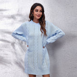 Sweater Dress Outfit With Tights 2 Piece Set Stand-Alone Hot Skirt Women's Knitted Dress Loose Women's Clothing