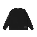 We11done Hoodie Letter Logo Printing Spot Loose Casual Men's and Women's round Neck Sweater