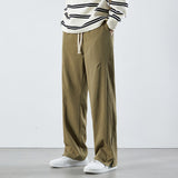 Men Sweatpants Loose Wide Leg Draped Casual Pants Sports