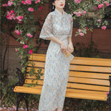 Women cottagecore Dress Vintage Printed Girl Dress Summer