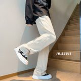 Men Cargo Pants Men's Overalls Casual Pants Straight-Leg Pants