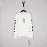 Off White Sweatshirts Round Neck Sweater Back Arrow Unisex Off White Sweatshirts Tshirt For Men