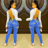 Women Distressed Denim Jeans Ripped Jean Stretch Ripped Jeans