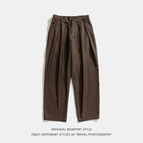 Men Cargo Pants Spring Loose Trousers Simple All-Matching Casual Trousers Men