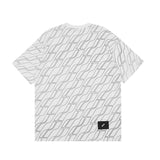 We11done T Shirt High Quality Printed Reflective Stripe Corrugated Loose Men's and Women's round Neck Short Sleeve Cotton