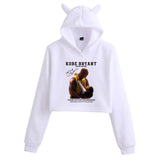 In Memory of Kobe Hoodie Kobe Peripheral Printing Casual Women Navel Cat Ear Sweater