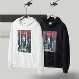 Off White Hoodie Men's Plus Size Casual and Comfortable Hooded Sweater Owt HighQuality Cotton