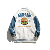 Letterman Jacket Outfit Senior Jackets Varsity Baseball Coat Jacket Loose Casual Top