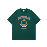 Man Summer T Shirt Badge Crew Neck