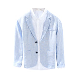 Mens Linen Suites Men's Business Formal Baggy Coat