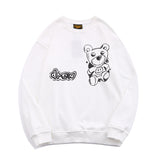 Justin Bieber Drew House Sweatshirts Bear Letter Print Loose round Neck Sweater