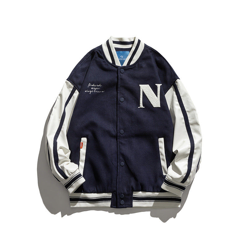 Letterman Jacket Outfit Senior Jackets Varsity Baseball Coat Autumn Ball Uniform Coat Men's Jacket