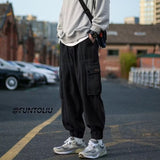 Men Cargo Pants Men Autumn and Winter Boys