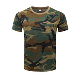 Woodland T Shirt round Neck Camouflage