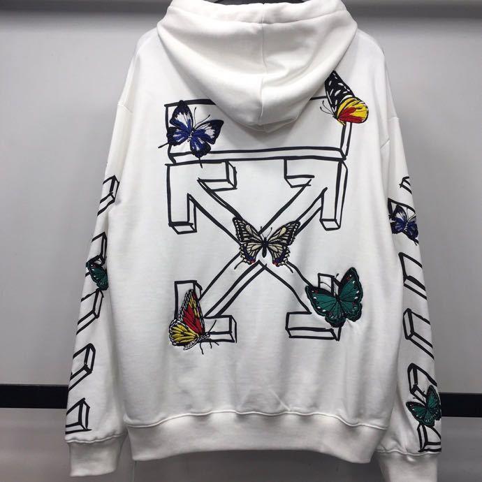 Off White Hoodie Men's Casual and Comfortable Embroidered Printed Casual Fashionable Sweater Owt